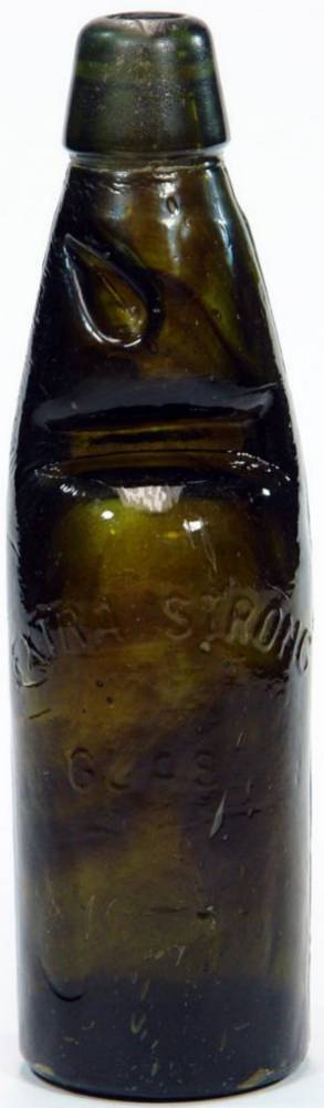 Extra Strong Glass Black Modern Codd Bottle