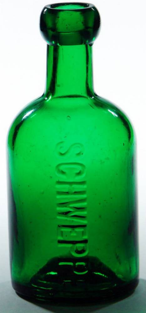 Schweppe Bright Green Dump Soda Bottle