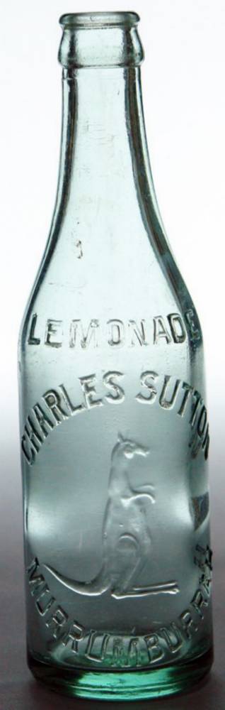 Charles Sutton Murrumburrah Kangaroo Lemonade Bottle