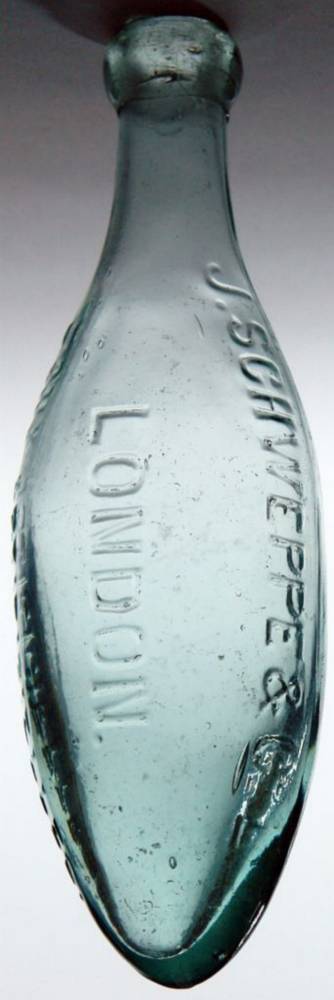 Schweppe London Eaux Artificielles Torpedo Hamilton Bottle