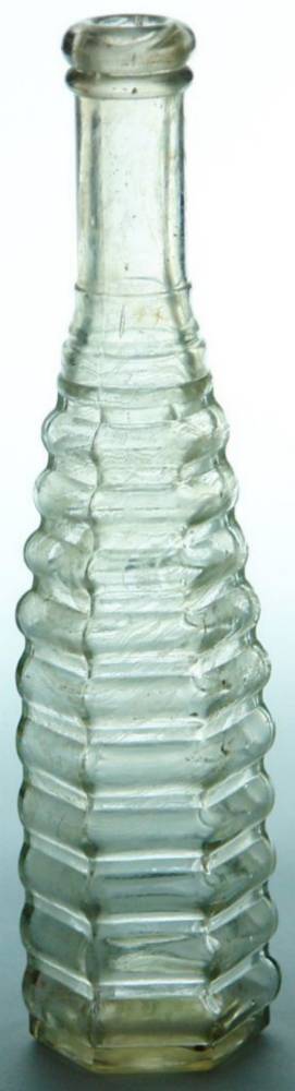 Aqua Glass Pepper Sauce Condiment Bottle