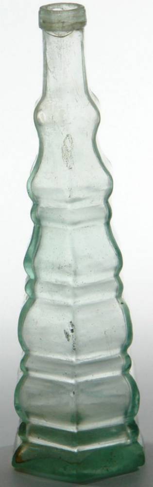 Christmas Tree Goldfields Salad Oil Glass Bottle