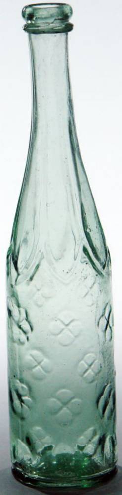 Clover Leaf Design Salad Oil Bottle