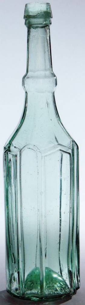 Whybrow Vinegar indented panel glass Bottle