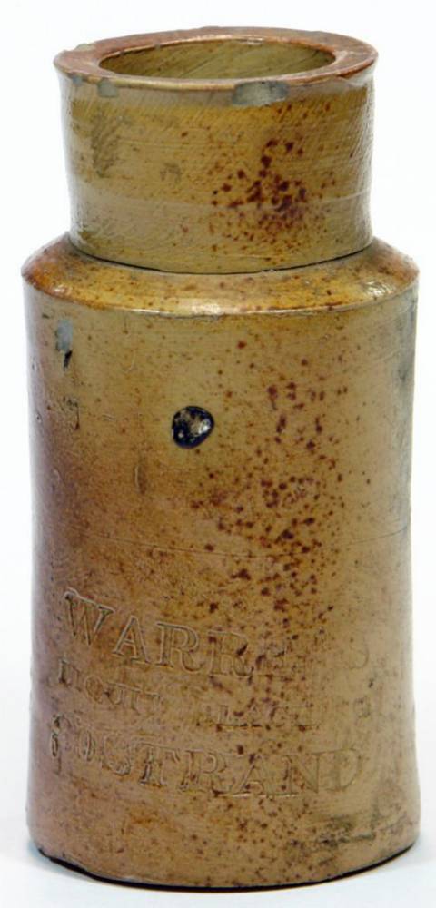 Warren's Liquid Blacking 30 Strand Stoneware Jar