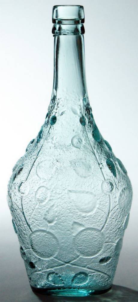Rose's Bladder shaped Glass Cordial Bottle
