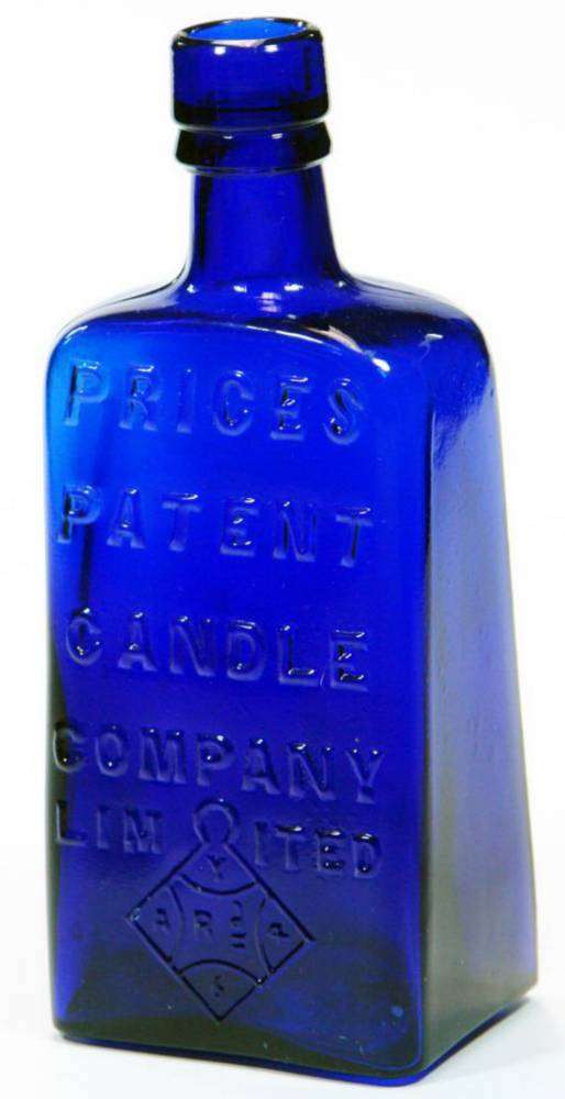 Prices Patent Candle Co British Registration Diamond Bottle