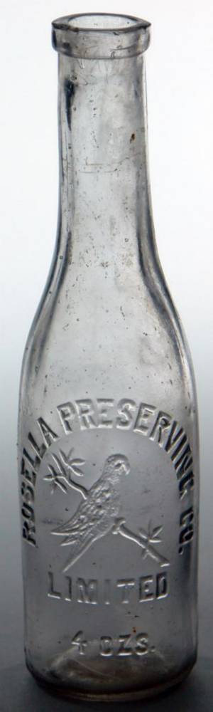Rosella Preserving Co Melbourne Sample Sauce Bottle