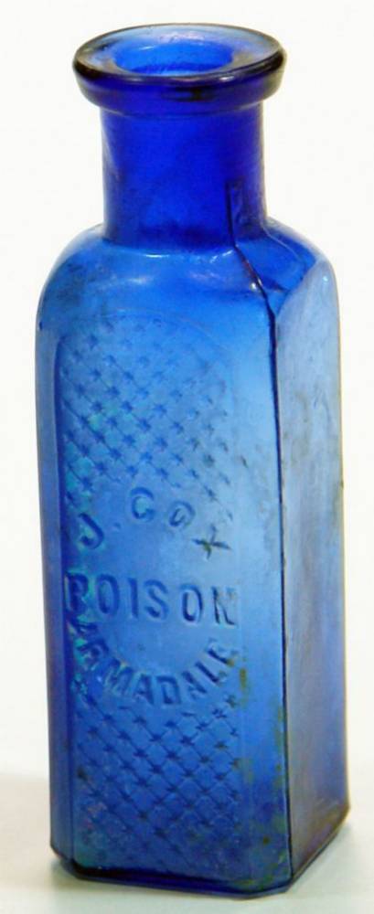 Cox Poison Armadale Cobalt Blue Chemist Bottle