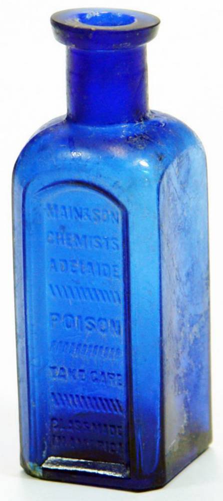 Main Son Chemists Adelaide Cobalt Blue Bottle