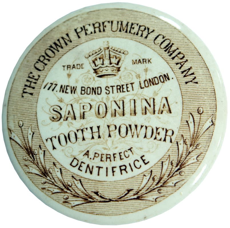 Crown Perfumery Company London Saponina Tooth Powder