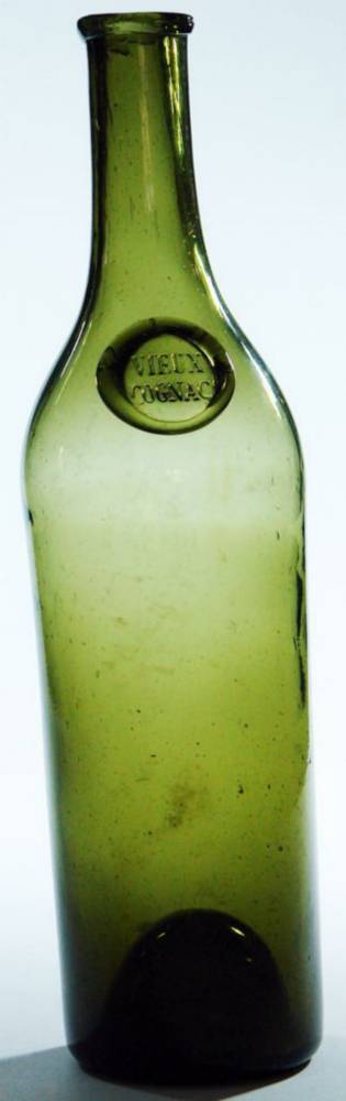 Vieux Cognac Olve Glass Old Bottle