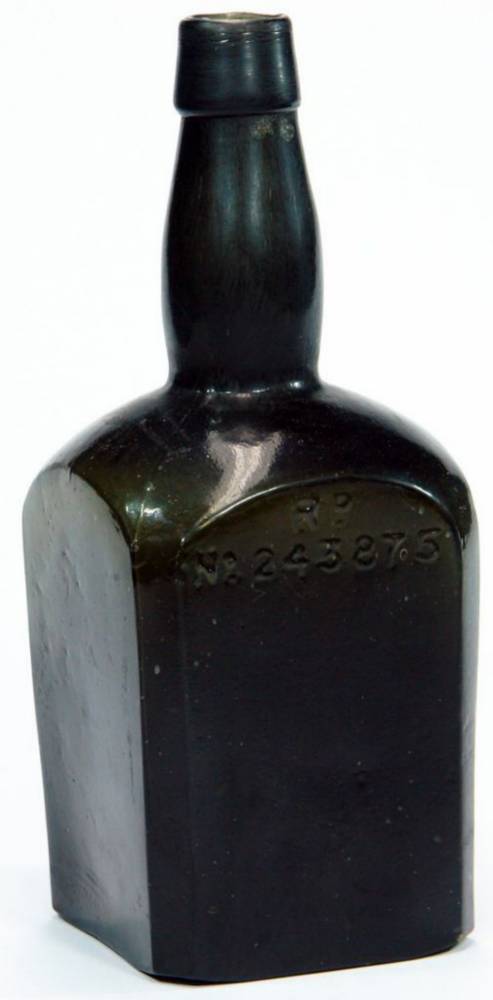 Registered Black Glass Whisky old bottle