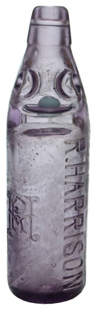 Harrison Fitzroy Amethyst Glass Codd Marble Bottle