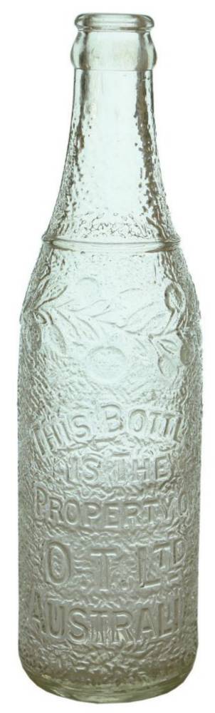 OT Australia Crown Seal Soft Drink Bottle