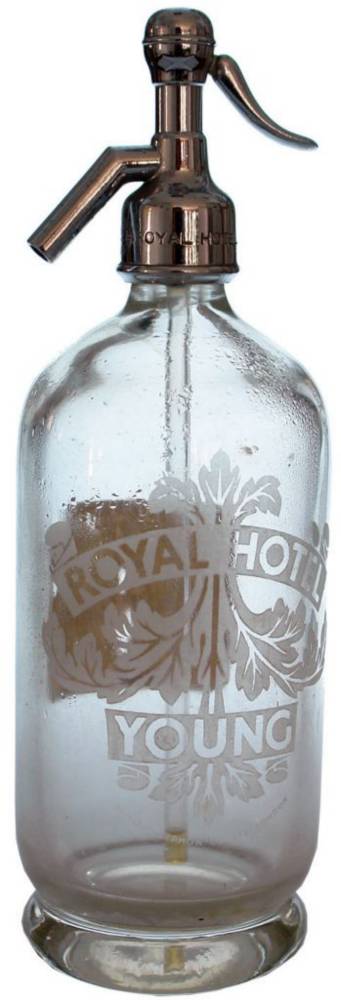 Royal Hotel Young Retro Soda Syphon Bottle