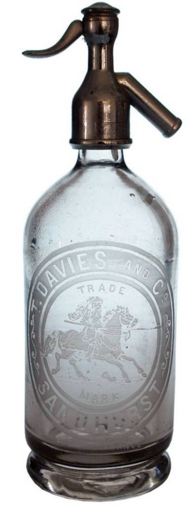 Davies Sandhurst Knight Horseback Soda Syphon Bottle