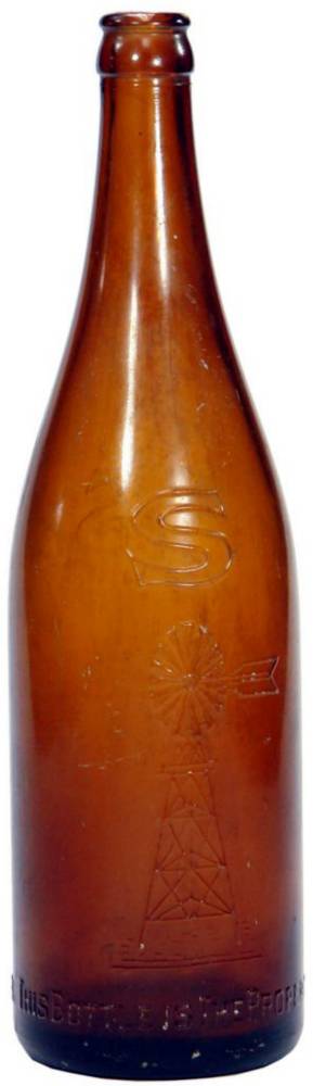 Settlers Club Mildura Windmill Crown Seal Bottle