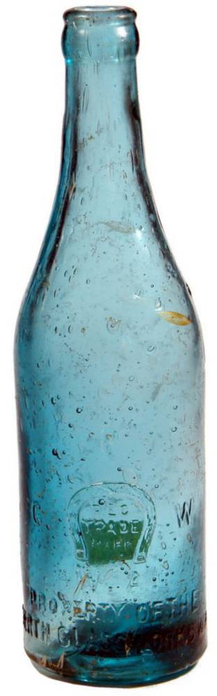 Perth Glassworks Horseshoe Crown Seal Beer Bottle