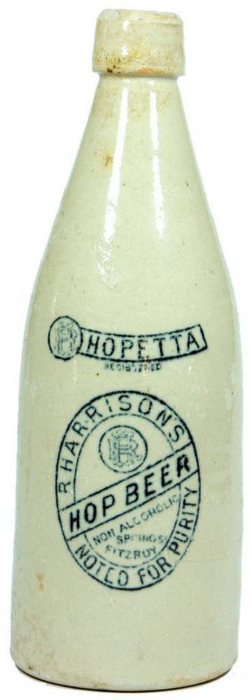 Hopetta Harrison's Purity Hop Beer Stoneware Bottle