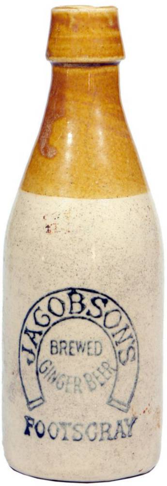 Jacobson Footscray Stoneware Ginger Beer Bottle