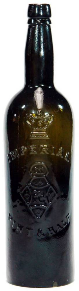 Imperial Pint half Crown Registration Diamond Bottle