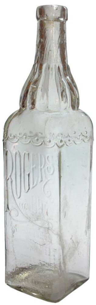 Rogers Bros Hawthorn Retro Cordial Bottle