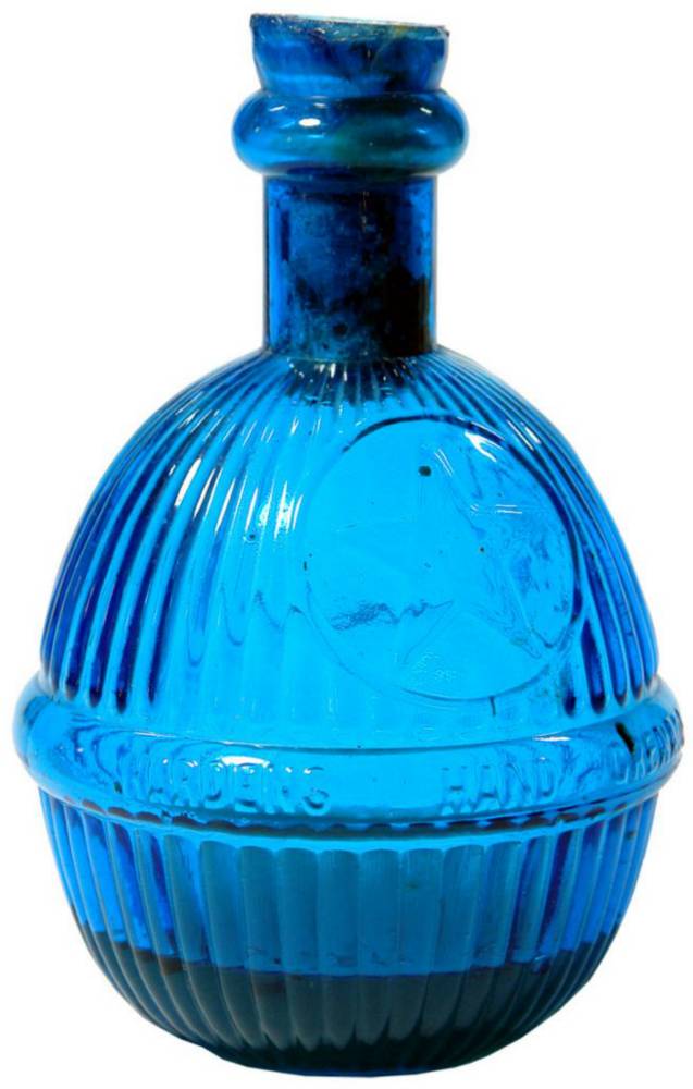 Hardens Hand Grenade Fire Extinguisher Blue Container