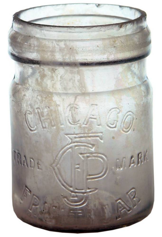 Chicago Fruit Jar Pint Amethyst Preserving Jar