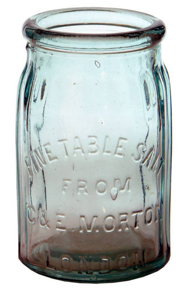 Morton Fine Table Salt London Glass Jar