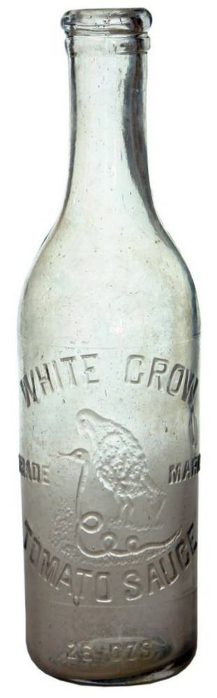 White Crow Tomato Sauce Glass Bottle