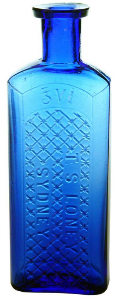 Loney Sydney Cobalt Blue Poison Chemist Bottle
