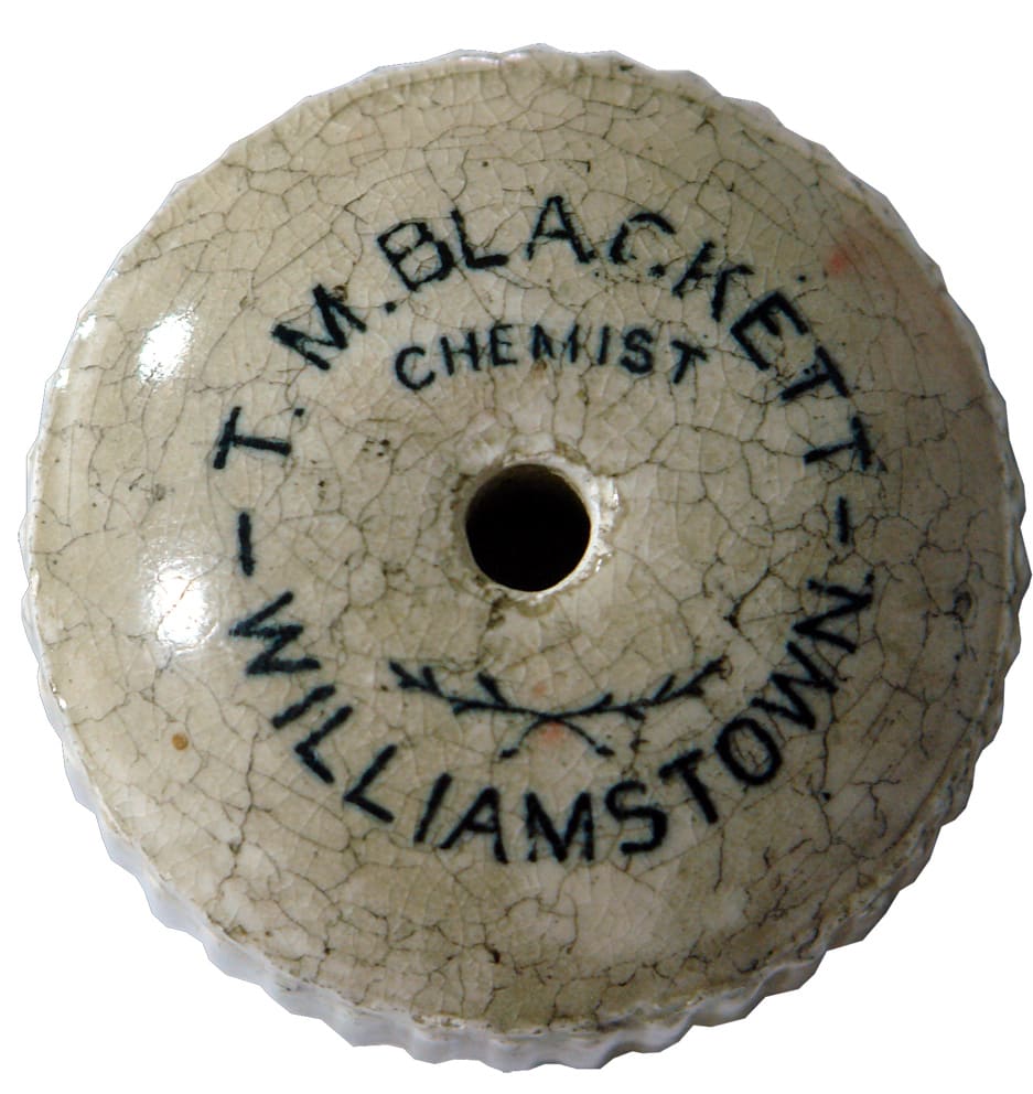Blackett Chemist Williamstown Ceramic baby Feeder Cap