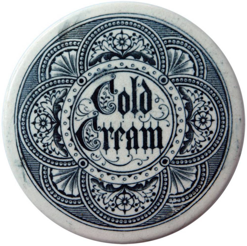 Gothic Pattern Cold Cream Pot Lid