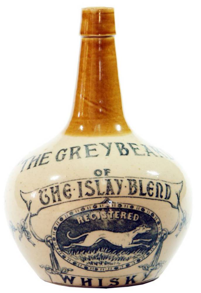 Greybeard Islay Blend Greyhound Stoneware Whisky Jug
