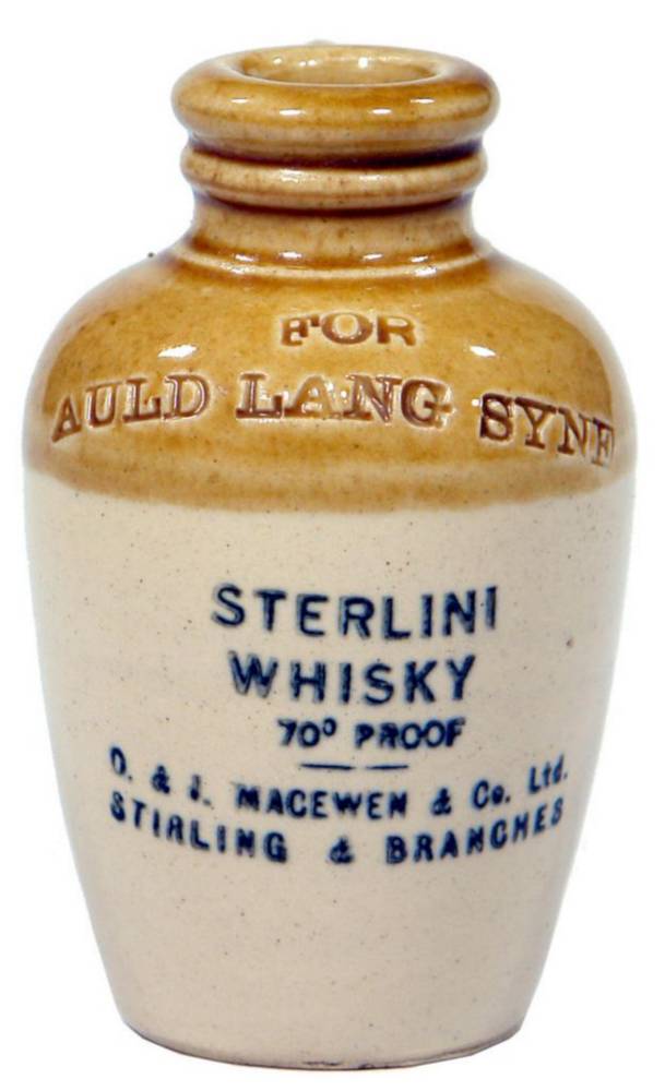 Sterlini Macewen Stirling Branches Miniature Whisky Jug