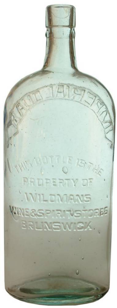 Wildman's Wine Spirit Stores Brunswick Whisky Bottle