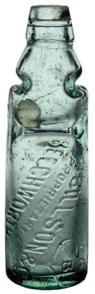 Billson Beechworth Reliance Patent Marble Bottle