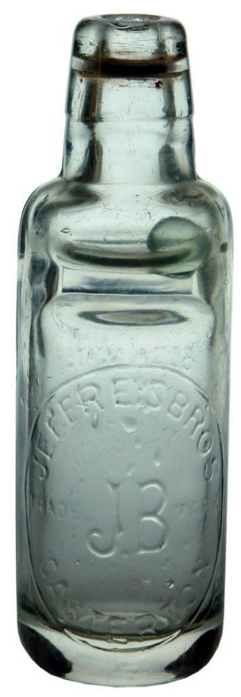 Jeffreys Bros Casterton Soda Water Codd Bottle