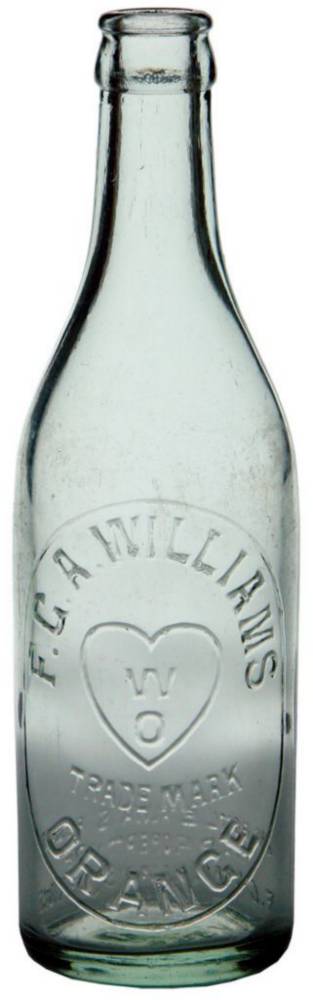 Williams Orange Crown Seal Soda Bottle