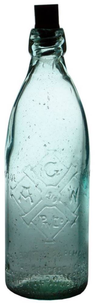 Geelong Aerated Waters Internal Thread Soda Bottle