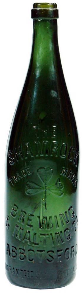 Shamrock Brewing Malting Abbotsford Ring Seal Beer Bottle
