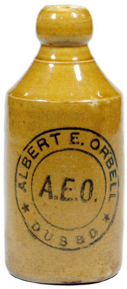 Albert Orbell Dubbo Stoneware Ginger Beer Bottle
