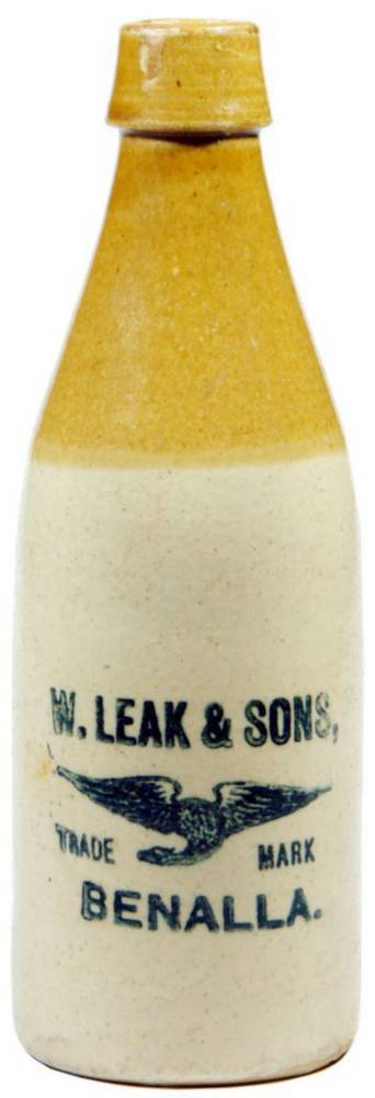 Leak Eagle Benalla Stoneware Ginger Beer Bottle
