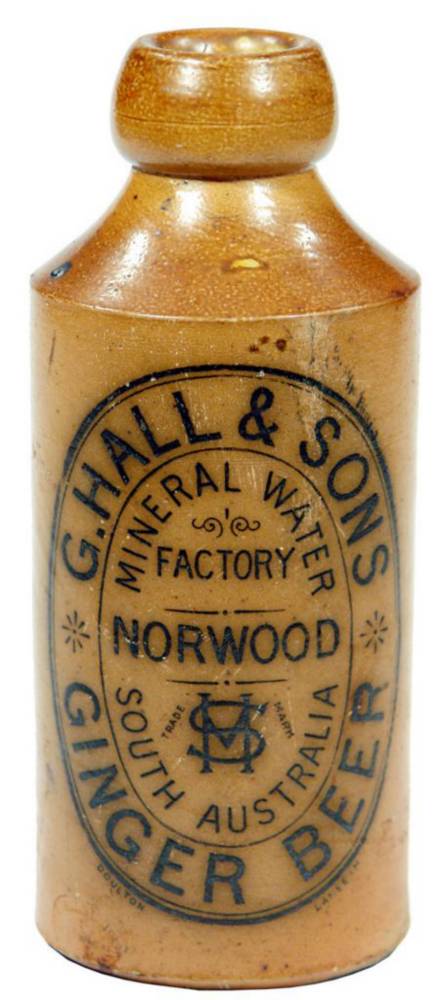 Hall Norwood Salt Glaze GInger Beer Bottle