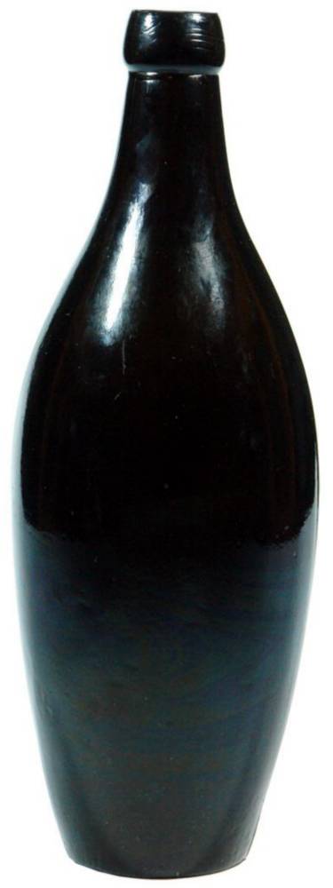 Black Glass Skittle Beer Bottle