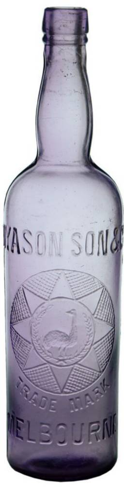Dyason Son Emu Melbourne Cordial Bottle