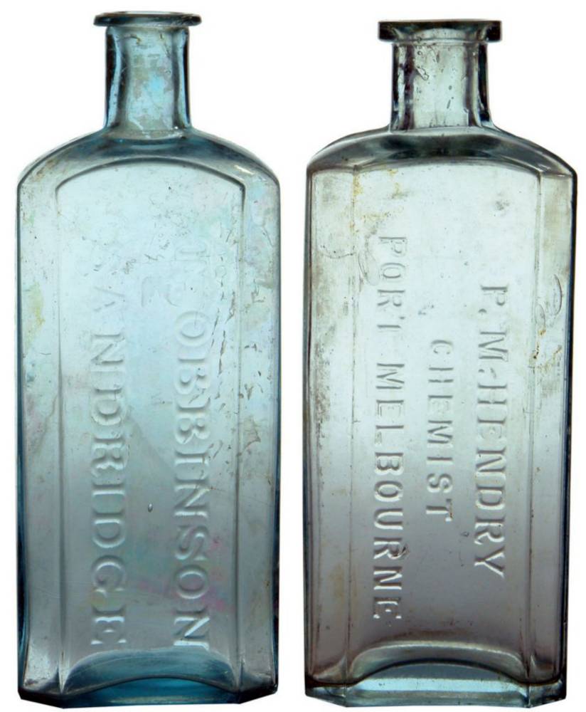 Obbinson Hendry Sandridge Port Melbourne Chemist Bottle