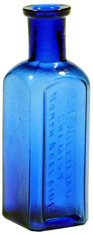 Beehive Pharmacy Strempel Adelaide Cobalt Blue Bottle
