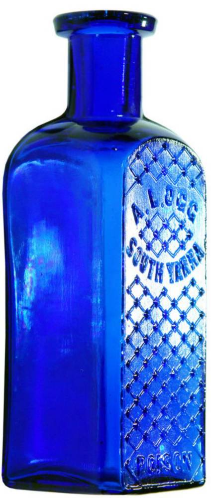 Tincture Cannabis Indica Cobalt Blue Pharmacy Bottle
